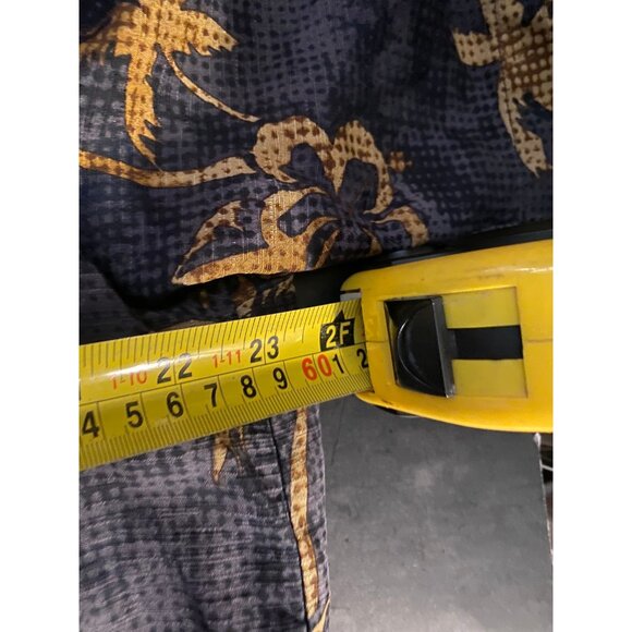 Tommy Bahama Tropical Hawaiian Digital Palms AOP Mens XL Silk Shirt - Picture 5 of 6